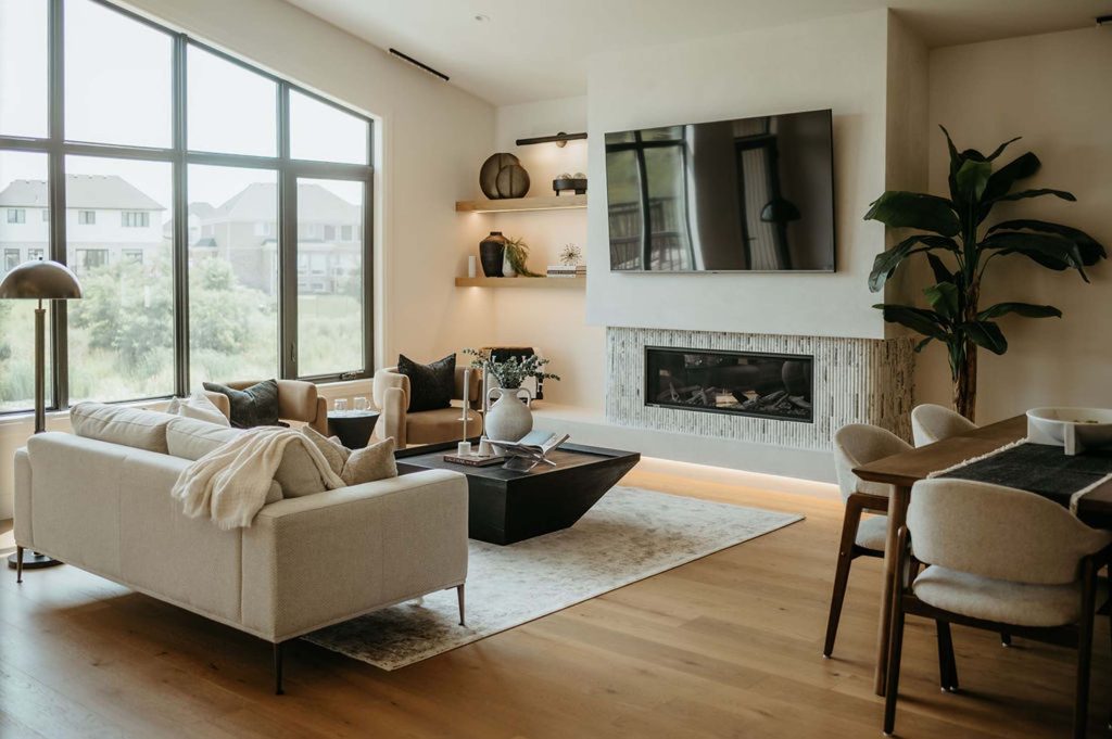 Halycon Bungalow Fireplace - Auburn Developments
